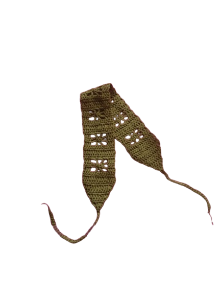 Olive crochet headband